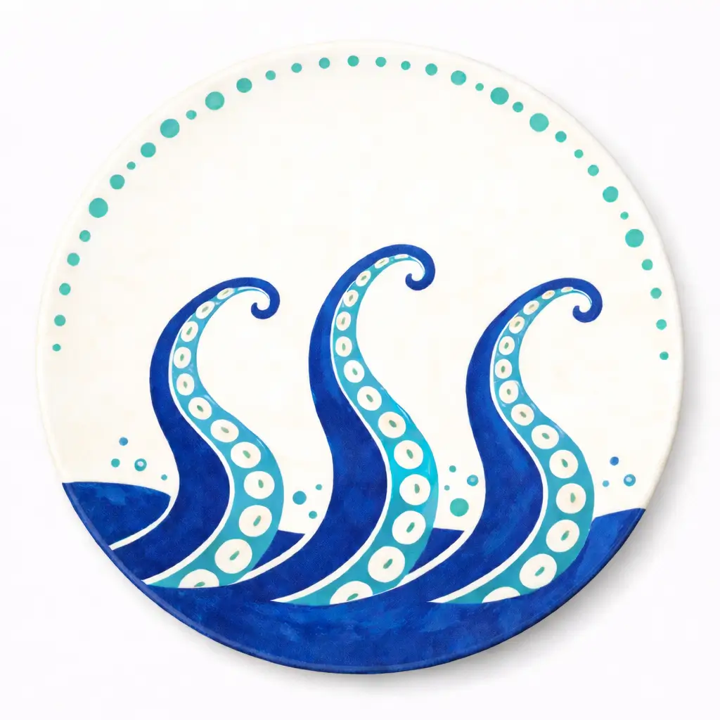 Octopus Dinner Plate