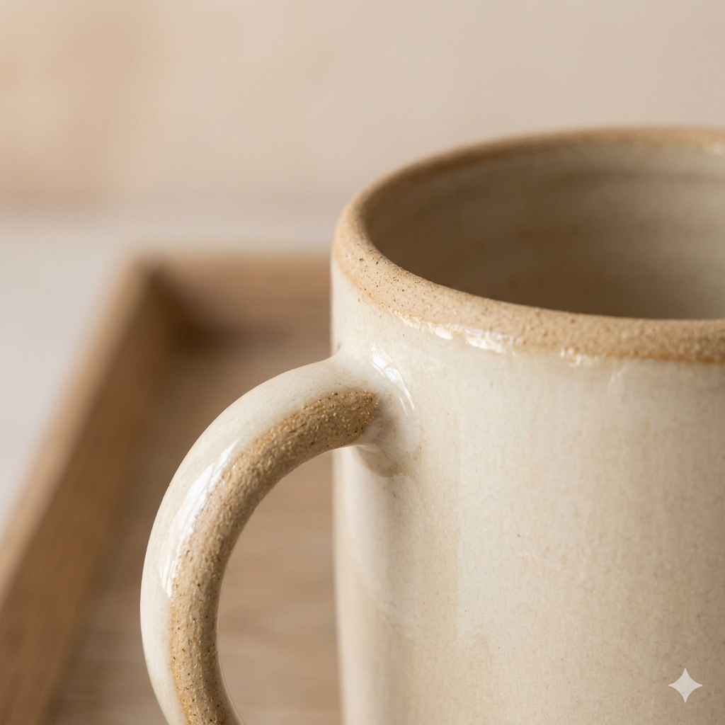 Speckled Cream Mug lifestyle